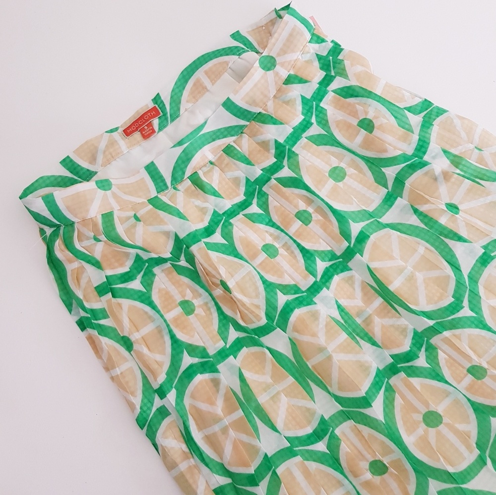 Modcloth Stroke of Genial Pleated Skirt